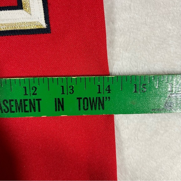 VTG Youth Majestic DC Jersey Nationals Size Small Red Blank - Picture 7 of 9